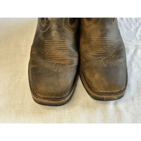 Men's Wolverine Western Work Boots, Size 8.5M Waterproof, Slip Resistant Brown - Picture 3 of 9